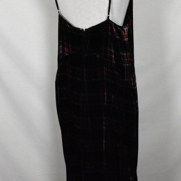 J.CREW Dress 14 Velvet Spaghetti Straps Back Zipper Lined - Picture 3 of 5